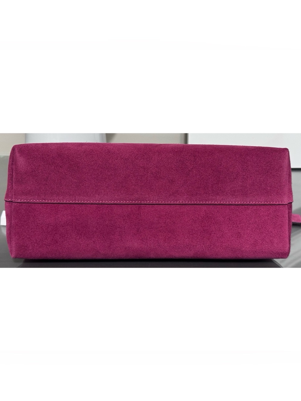 COACH Chelsea Shoulder Bag 30, DARK FUCHSIA SUEDE - Picture 9 of 10